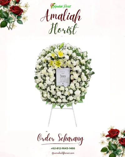 Krans Bunga Duka Cita di Sukamulih